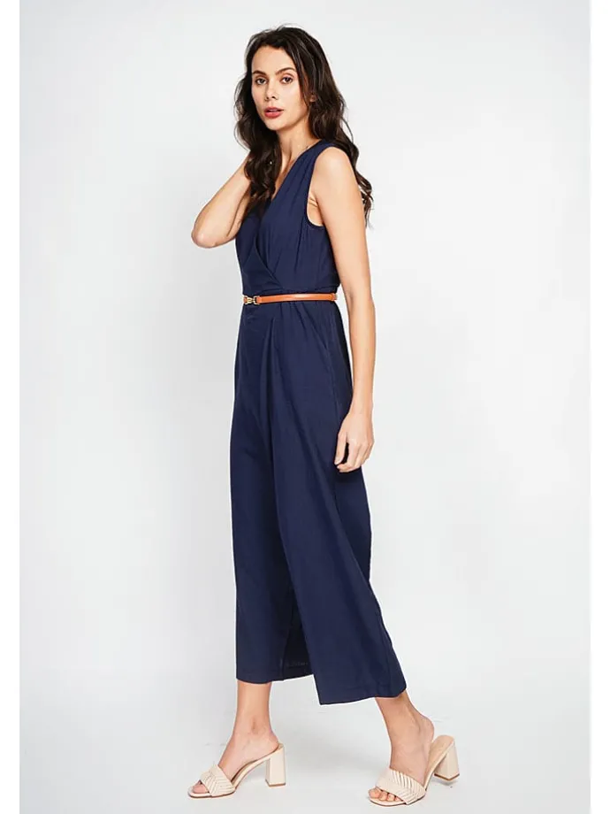 Jumpsuit donkerblauw