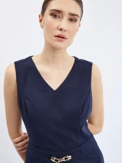 Jumpsuit donkerblauw