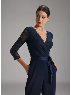 Jumpsuit donkerblauw