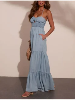 Jumpsuit lichtblauw