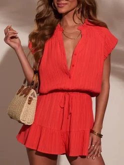 Jumpsuit rood