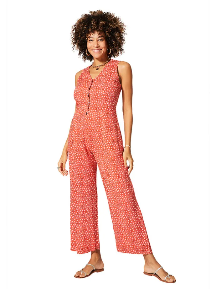 Jumpsuit rood