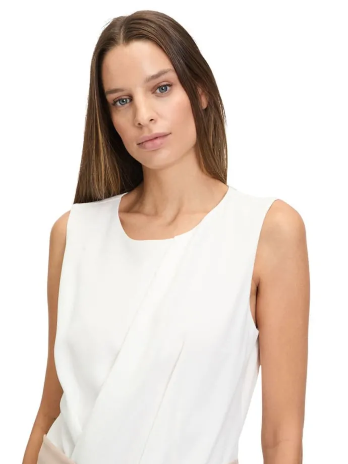 Jumpsuit wit/beige