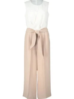 Jumpsuit wit/beige