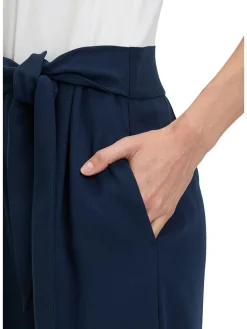 Jumpsuit wit/donkerblauw