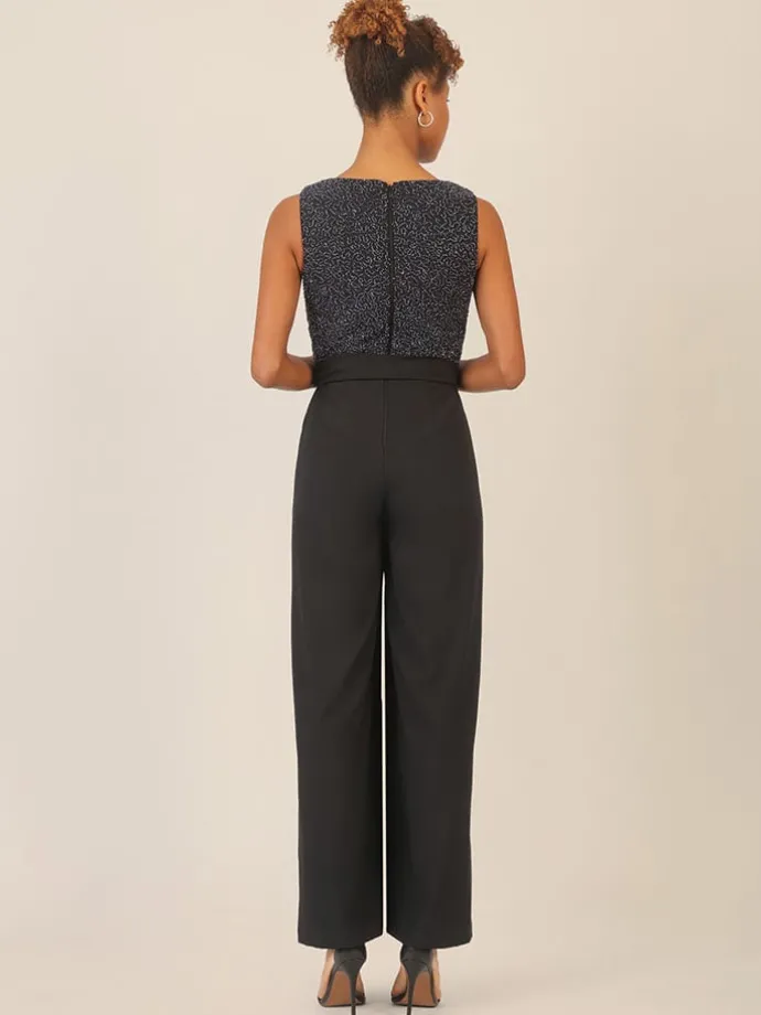 Jumpsuit zwart/donkerblauw
