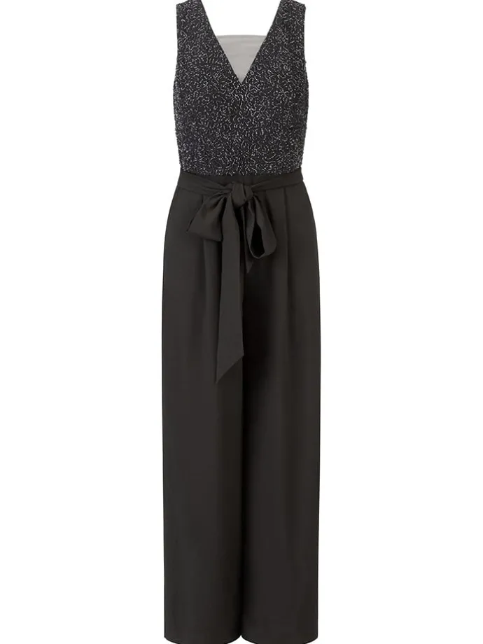 Jumpsuit zwart/donkerblauw