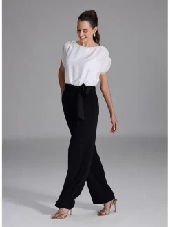 Jumpsuit zwart/wit