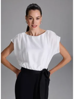Jumpsuit zwart/wit