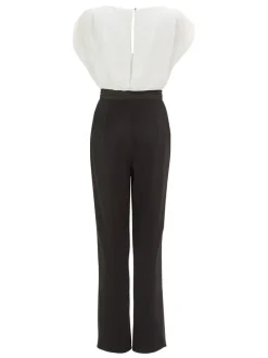 Jumpsuit zwart/wit