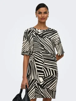 Jurk "Debbie" zwart/wit