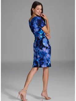 Jurk donkerblauw/paars