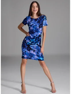 Jurk donkerblauw/paars