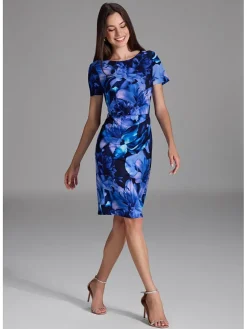 Jurk donkerblauw/paars