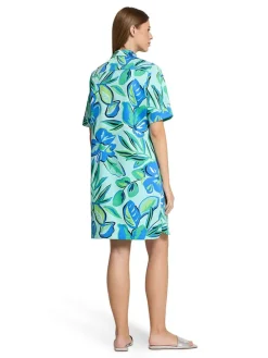 Jurk lichtblauw/groen