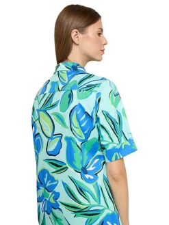 Jurk lichtblauw/groen