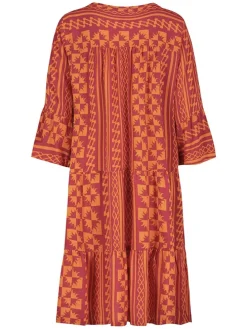 Jurk oranje/beskleurig