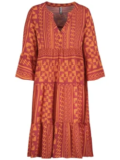 Jurk oranje/beskleurig