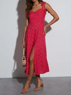 Jurk roze/bordeaux