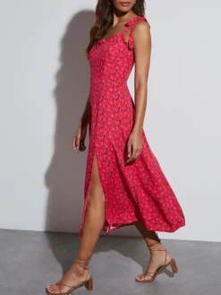 Jurk roze/bordeaux