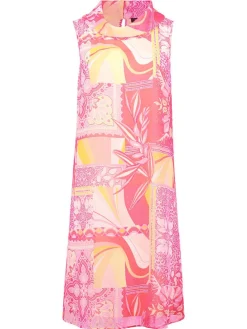 Jurk roze/geel