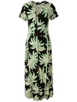 Jurk zwart/groen