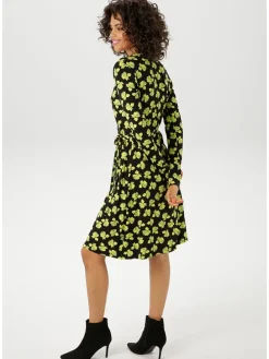 Jurk zwart/groen
