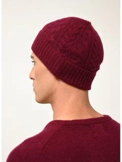 Kasjmieren muts "Cleo" bordeaux