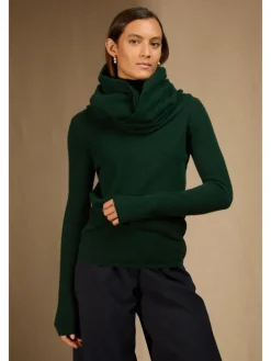 Kasjmieren trui "Clody" groen