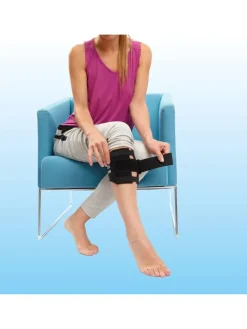 Kniebandage ''Insta Life'' zwart - (L)14 x (B)62 cm