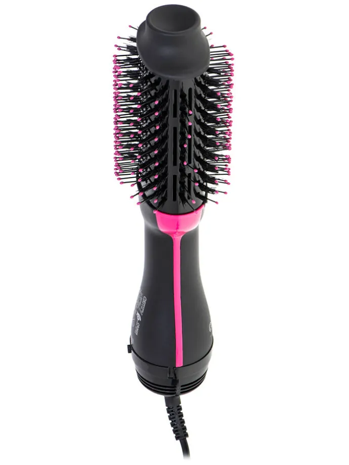 Krullenborstel "CR 2025" zwart/roze