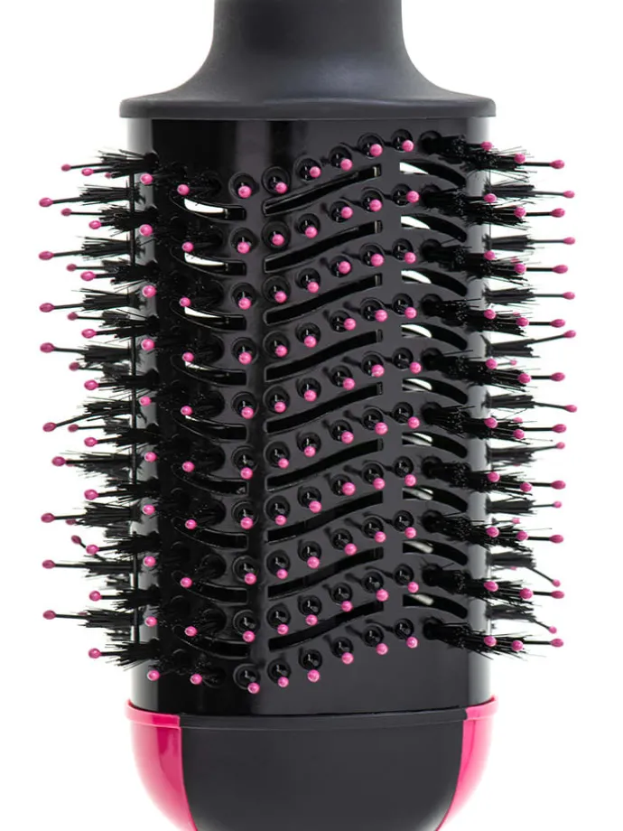 Krullenborstel "CR 2025" zwart/roze