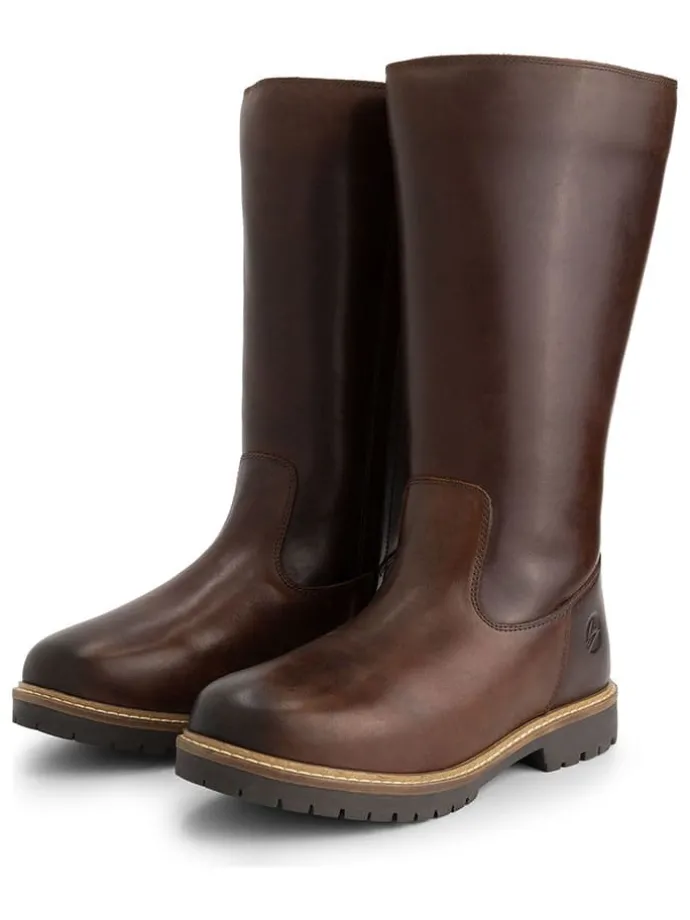 Leder-Stiefele "Vinstra" bruin