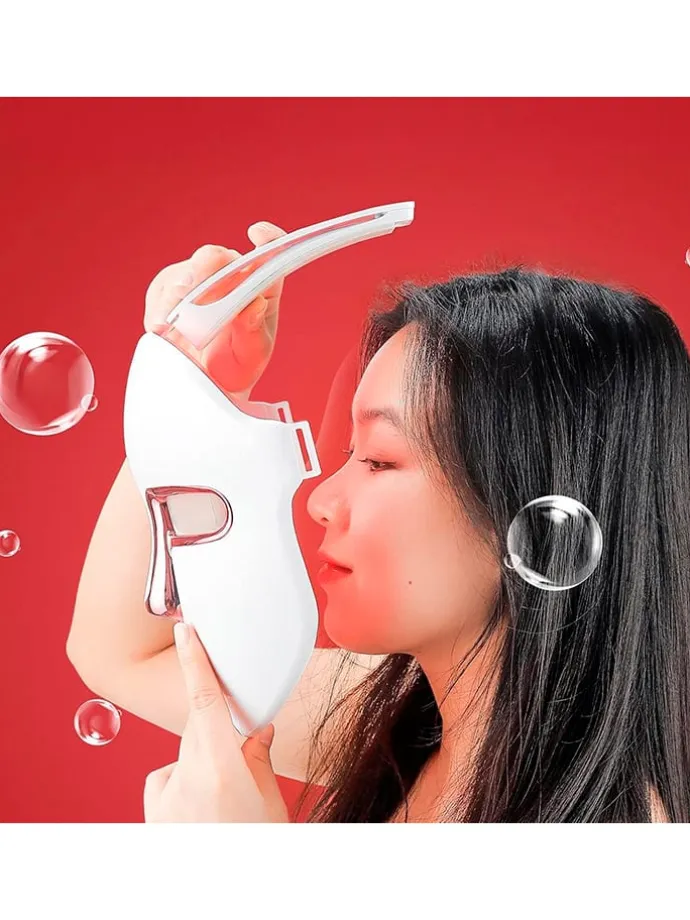 Ledgezichtsmasker wit