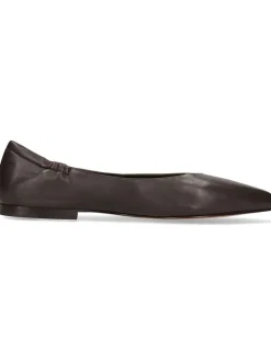 Leren ballerina's "Alora 1" bruin