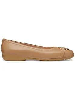 Leren ballerina's 