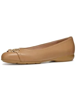 Leren ballerina's 