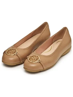 Leren ballerina's 