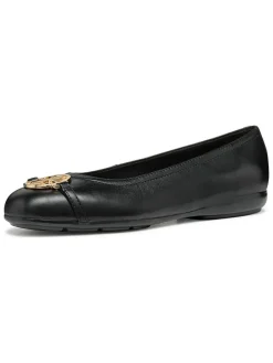 Leren ballerina's 