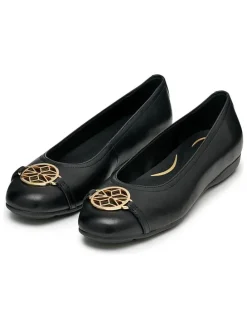 Leren ballerina's 