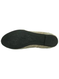 Leren ballerina's "Balla" beige