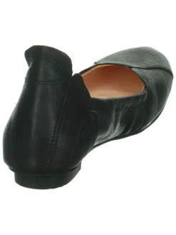 Leren ballerina's "Balla" zwart