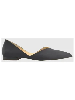 Leren ballerina's "Basic" antraciet