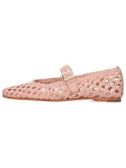 Leren ballerina's "Bexley 2" lichtroze