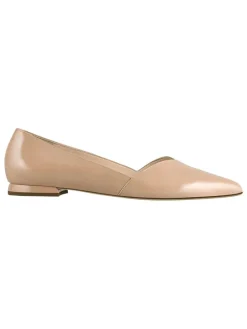 Leren ballerina's "Boulevard 10" beige