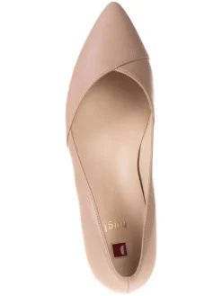 Leren ballerina's "Boulevard" rosé