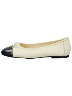 Leren ballerina's 
