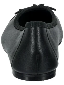Leren ballerina's "Chadii" zwart