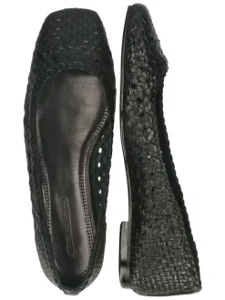 Leren ballerina's "Elyssa 1" zwart