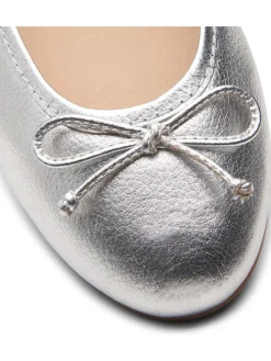 Leren ballerina's 